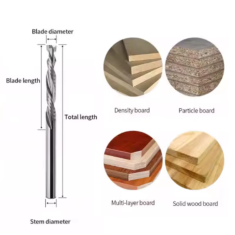 ერთპირა სპირალური ფრეზა 4x45x22 — ფოტო 2